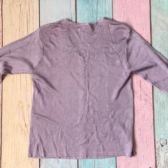 Linda Allard Ellen Tracy 100% viscose v neck button down cardiga - Picture 7 of 8